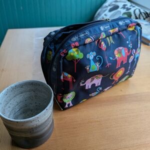 Colorful Animal Print Cosmetic Bag